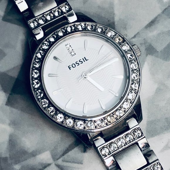 Fossil Women\'s Rhinestone Watch (very small band) main image 5